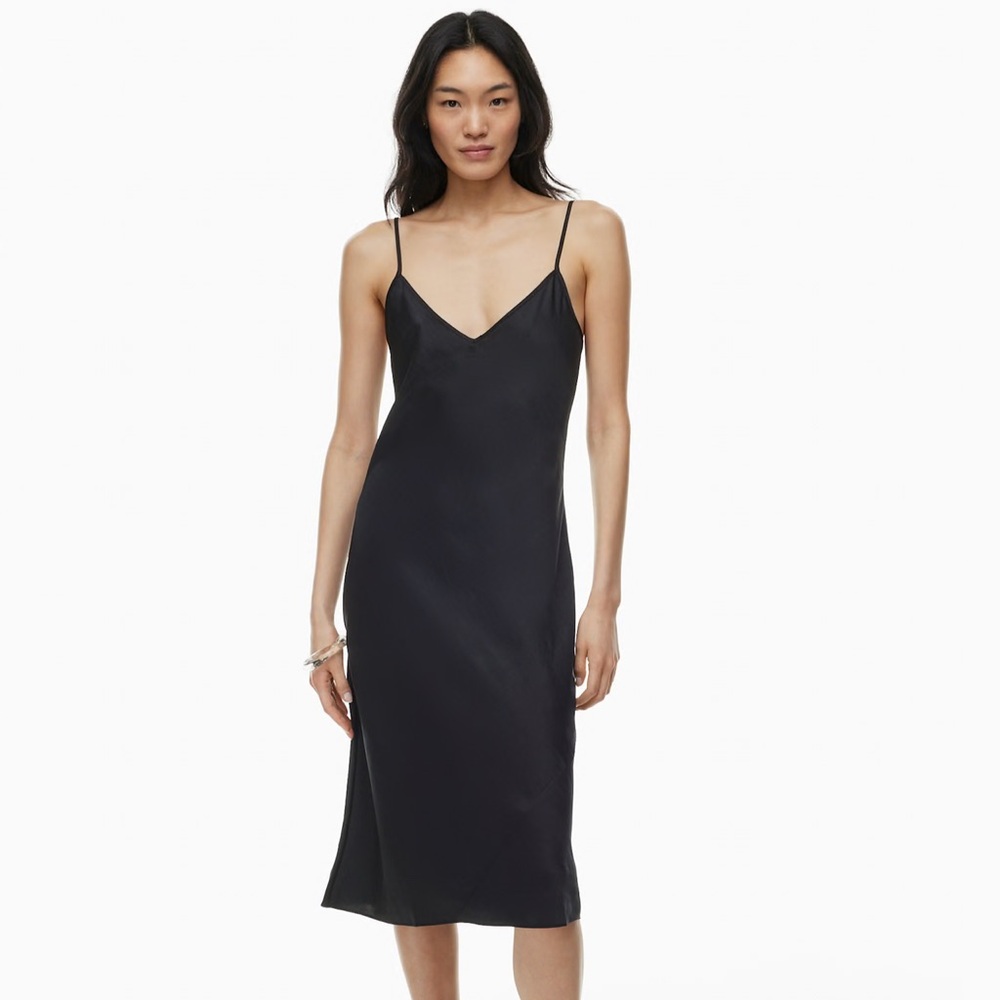 Wilfred Black Midi Slip Dress